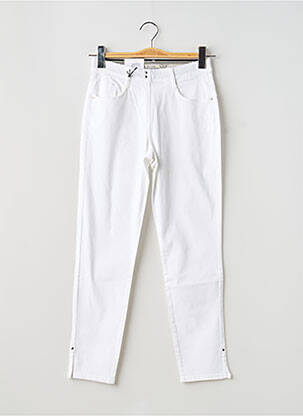 Pantalon slim stretch taille normale blanc EAST DRIVE femme