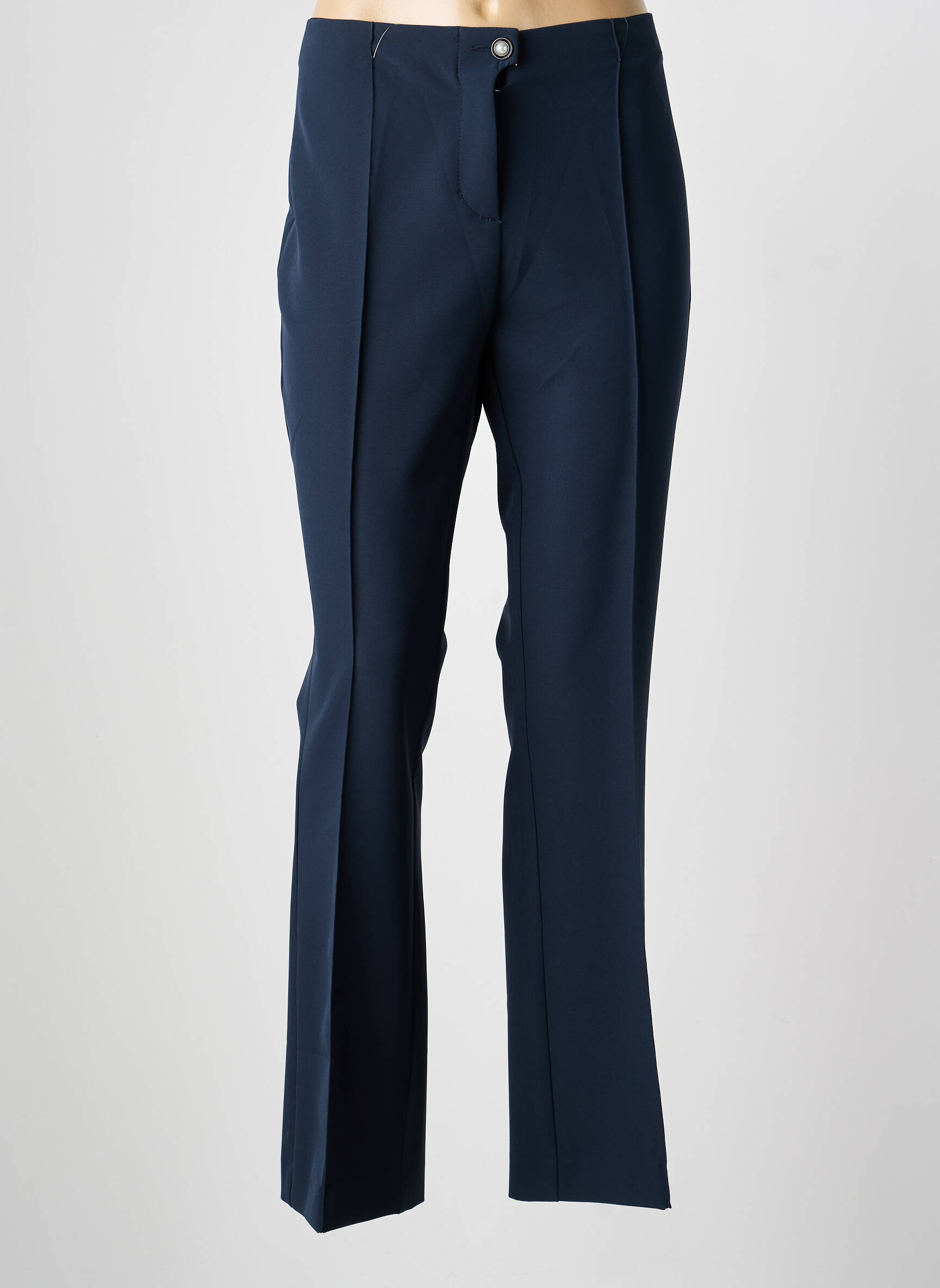Pantalon slim taille élastique taille normale bleu ANNA MONTANA femme
