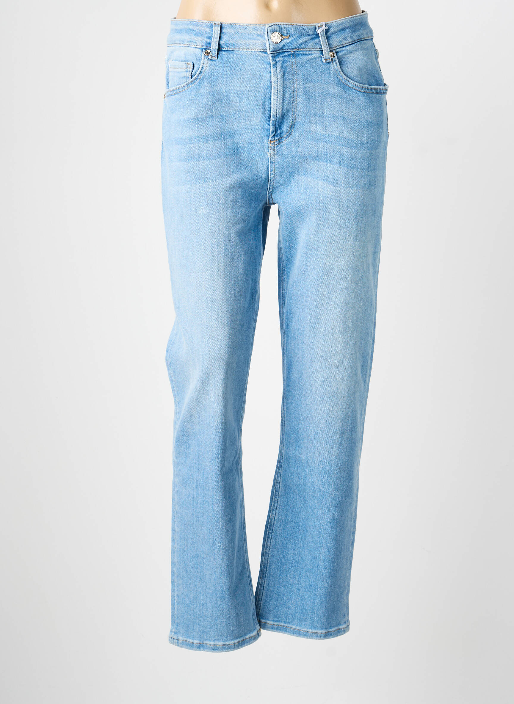 Jeans coupe slim tissage brut taille normale bleu LIU JO femme