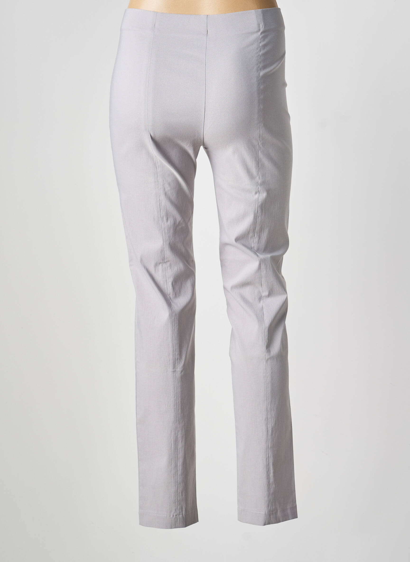 Pantalon slim taille haute taille haute gris MAGIC SHAPE femme
