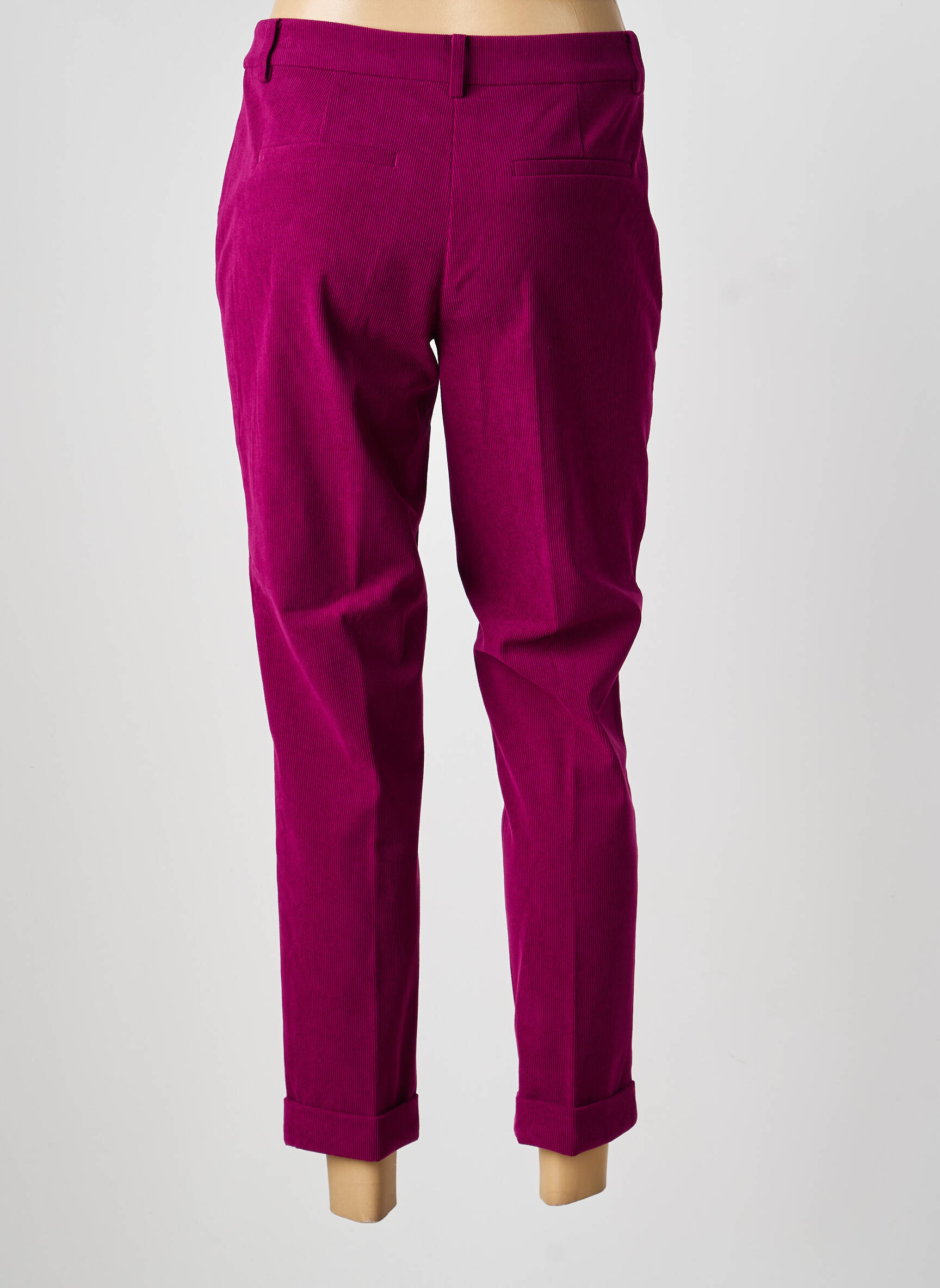 Pantalon chino taille normale taille normale violet OLSEN femme