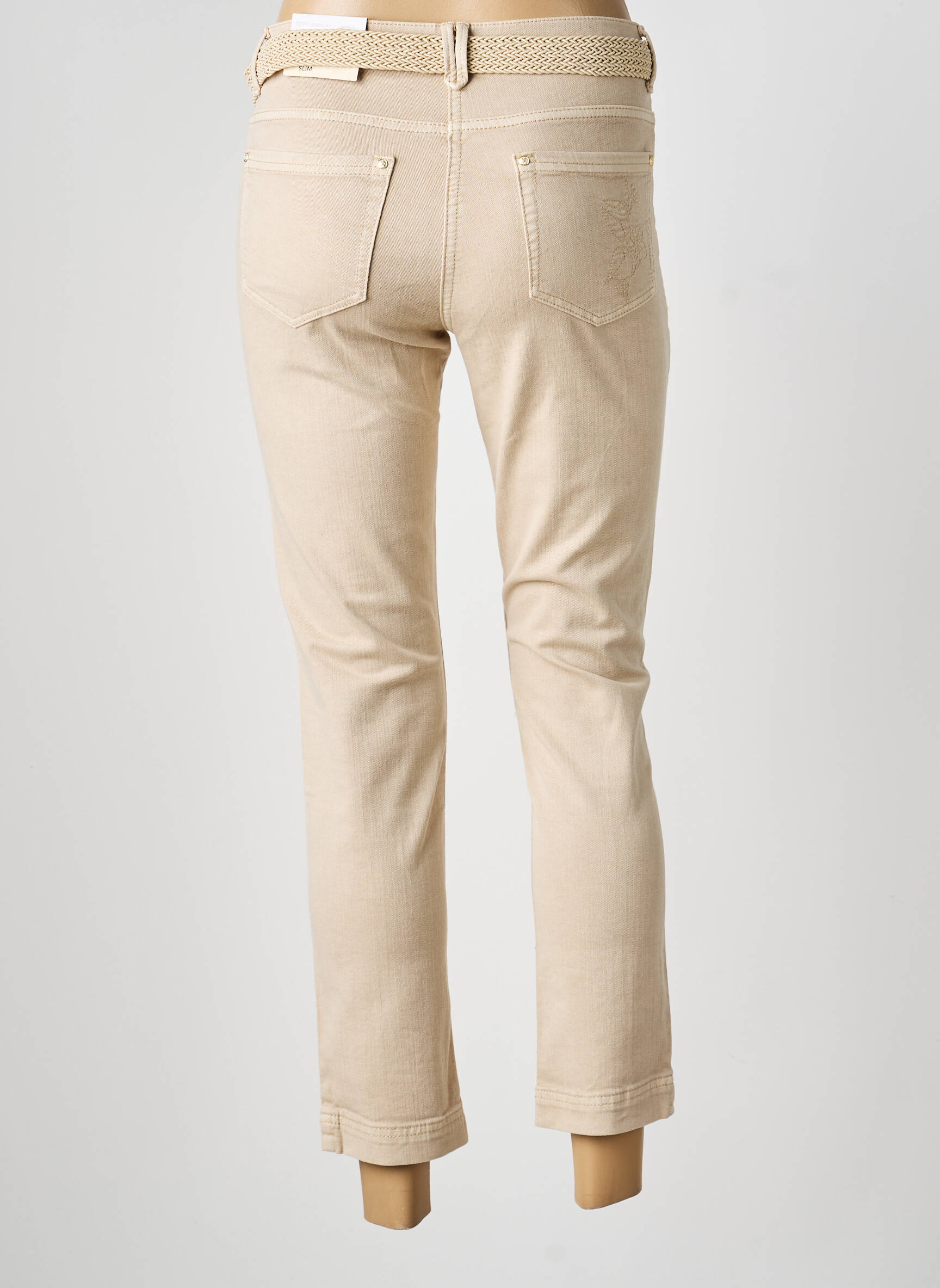 Jeans skinny tissage brut taille normale beige BETTY BARCLAY femme