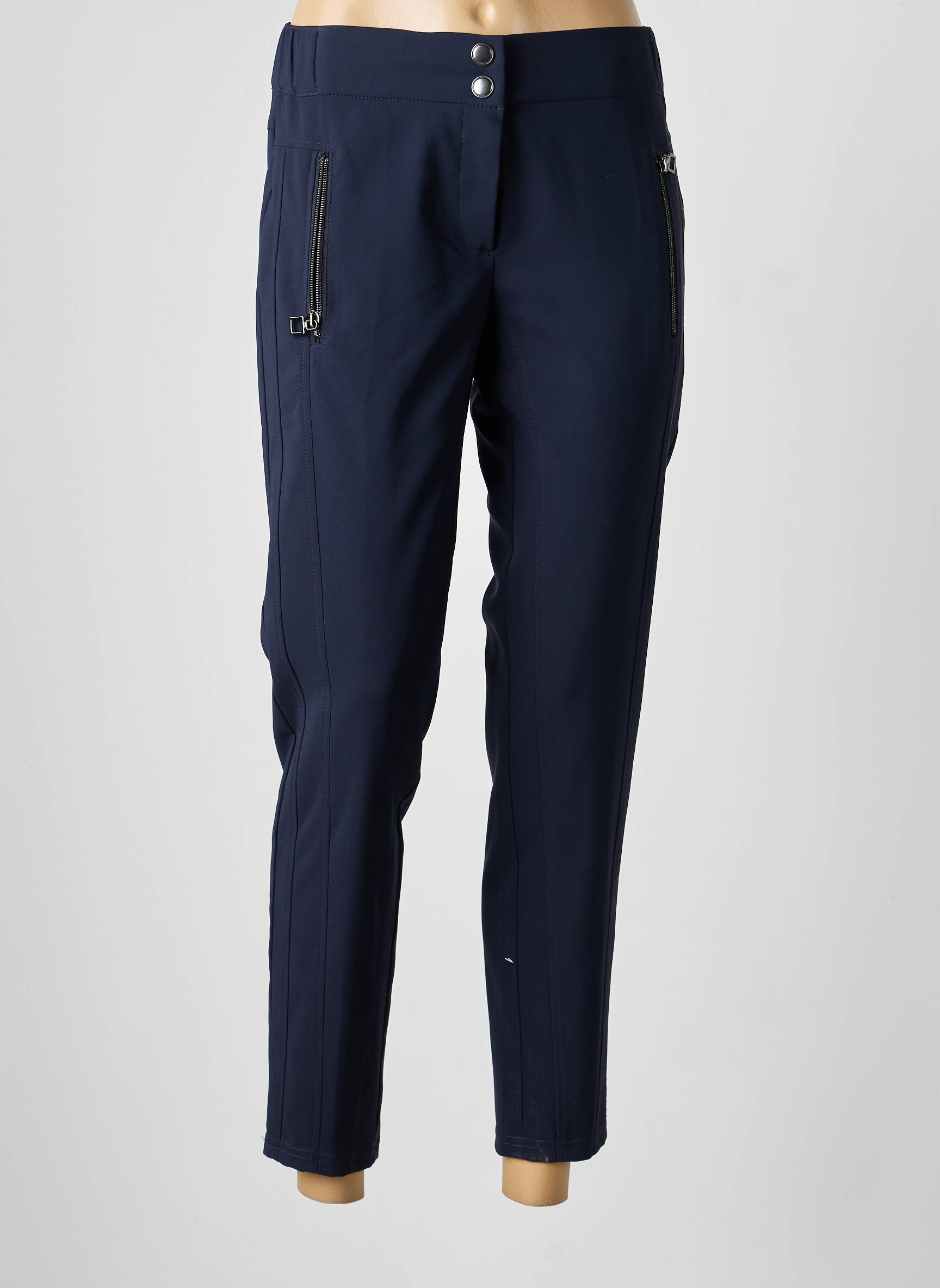 Pantalon 7/8 stretch taille normale bleu BETTY BARCLAY femme