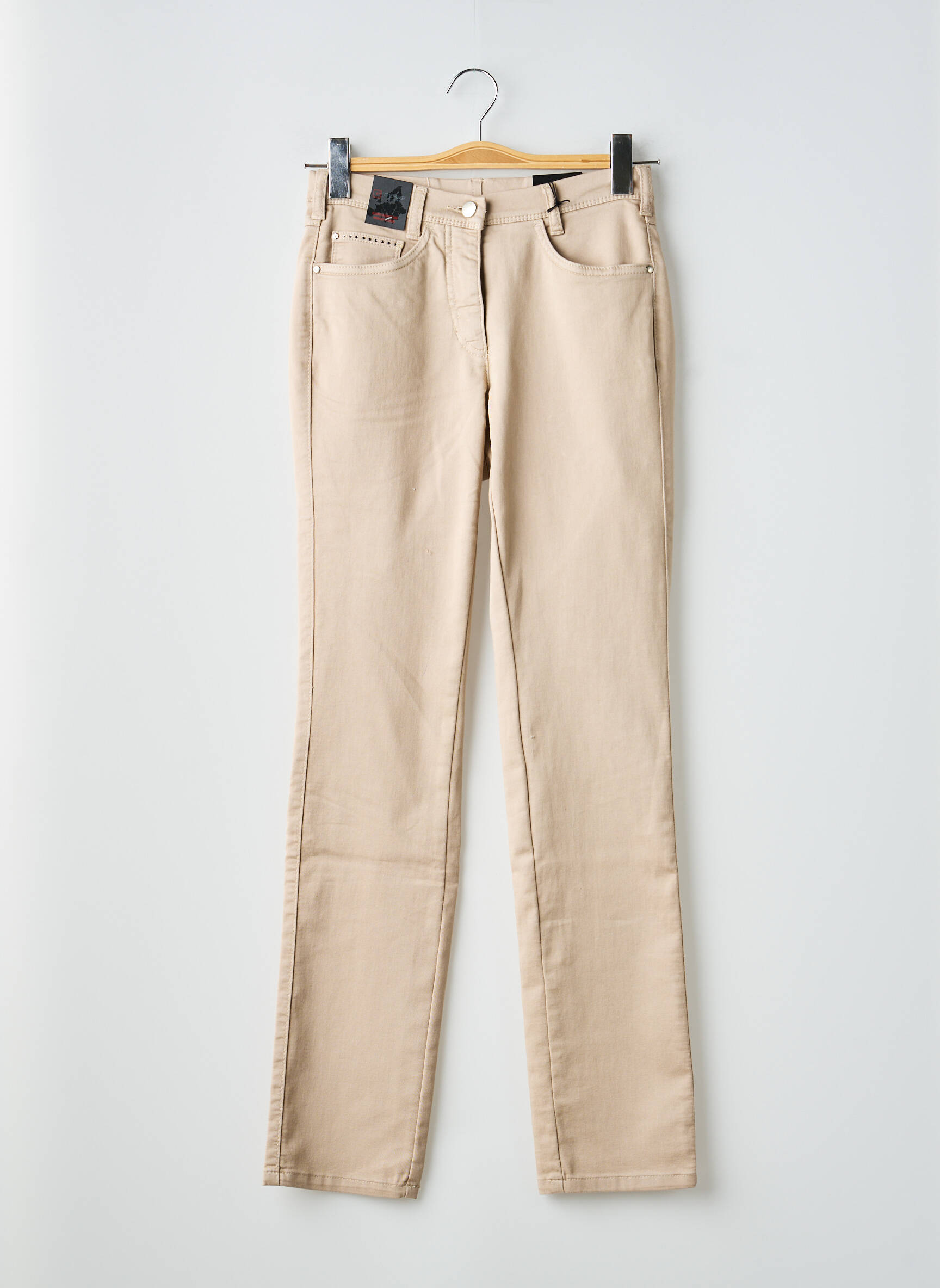 Jeans coupe slim taille normale taille normale beige GERKE MY PANTS femme