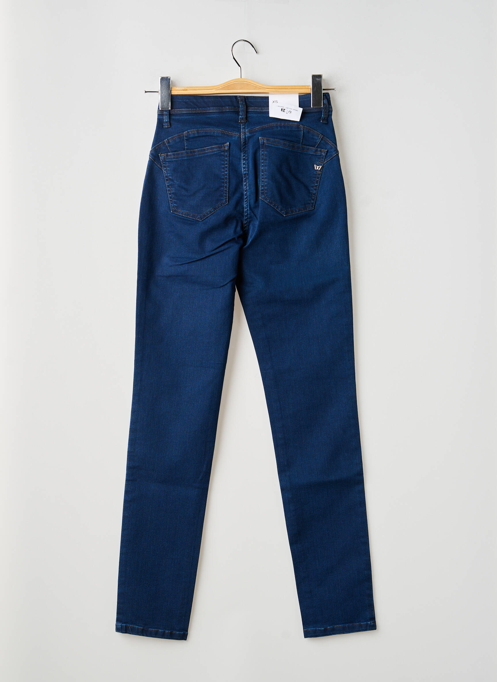Jeans coupe slim tissage brut taille normale bleu EAST DRIVE femme