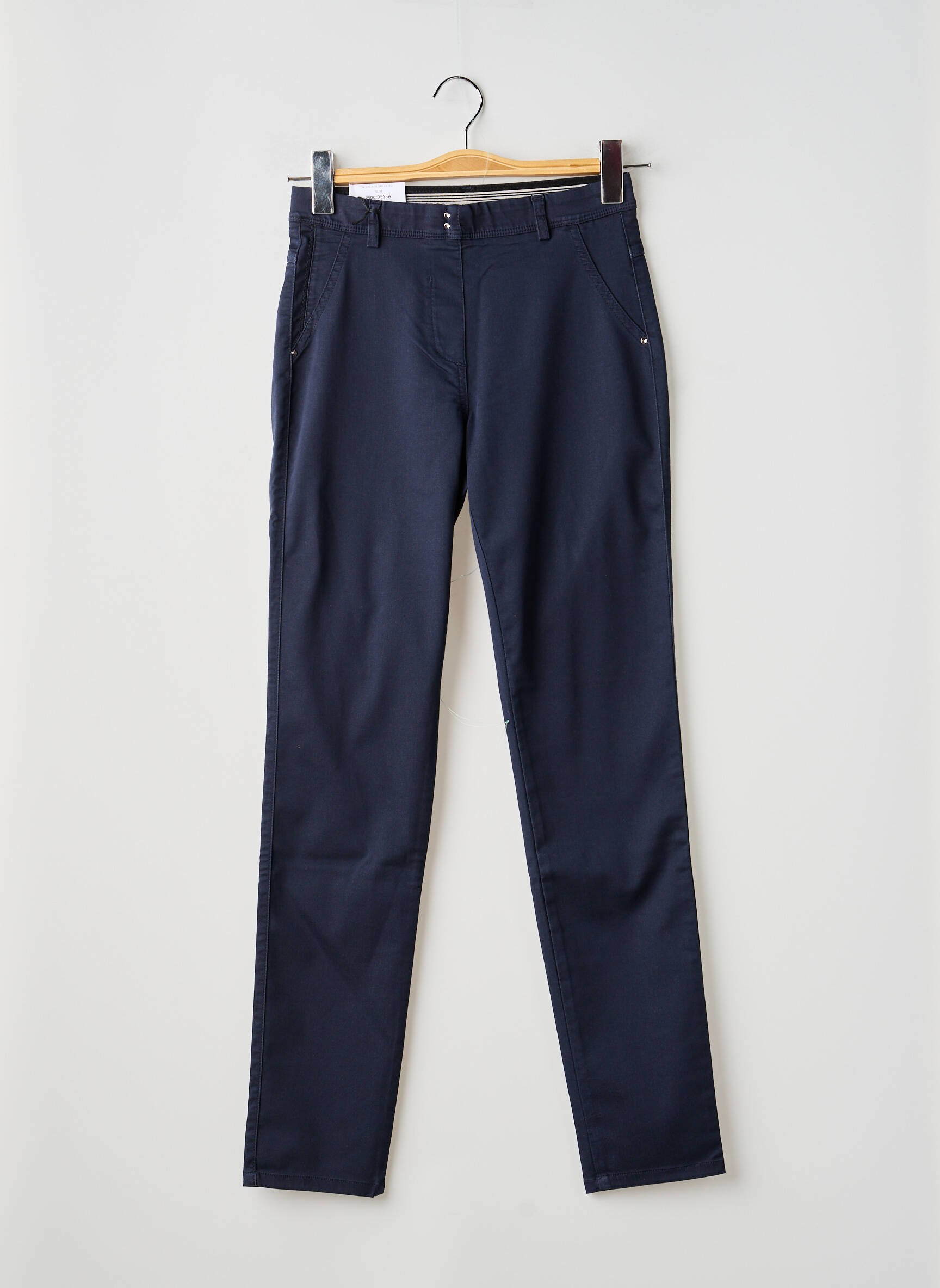 Pantalon slim stretch taille normale bleu EAST DRIVE femme