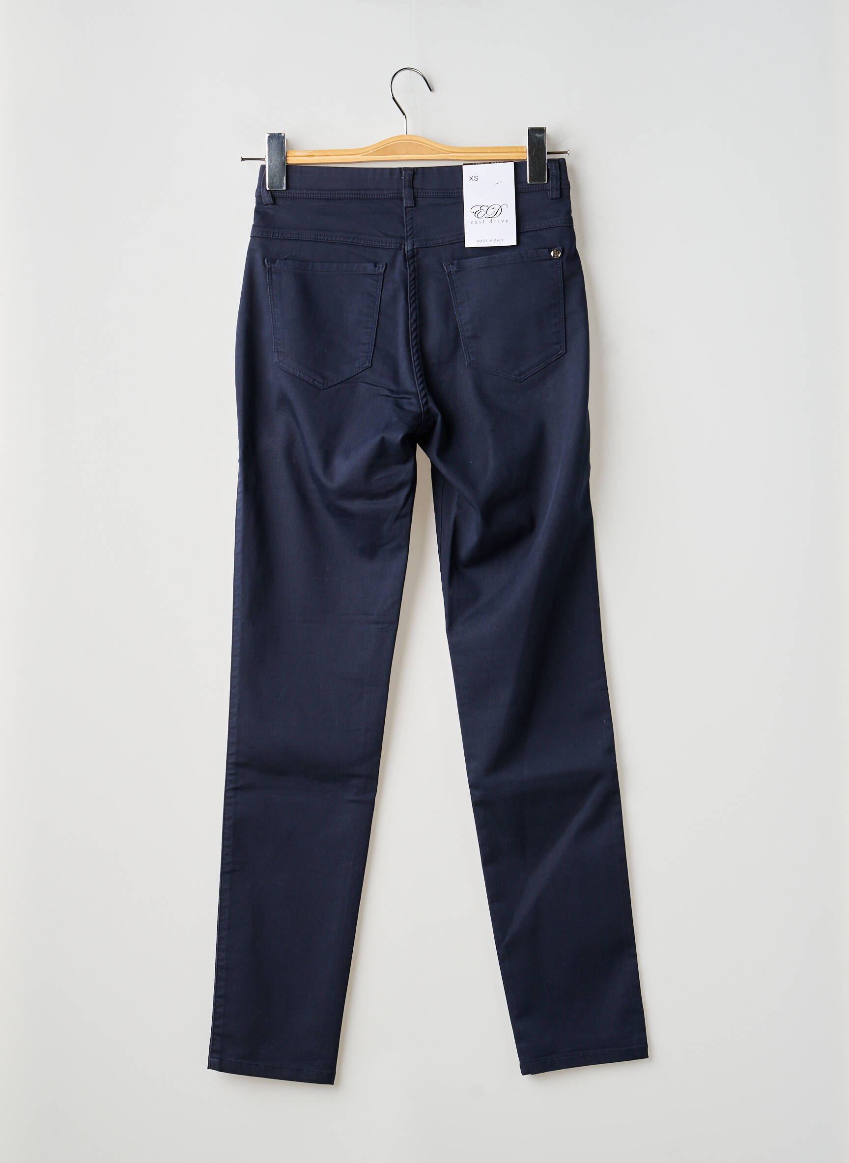 Pantalon slim stretch taille normale bleu EAST DRIVE femme