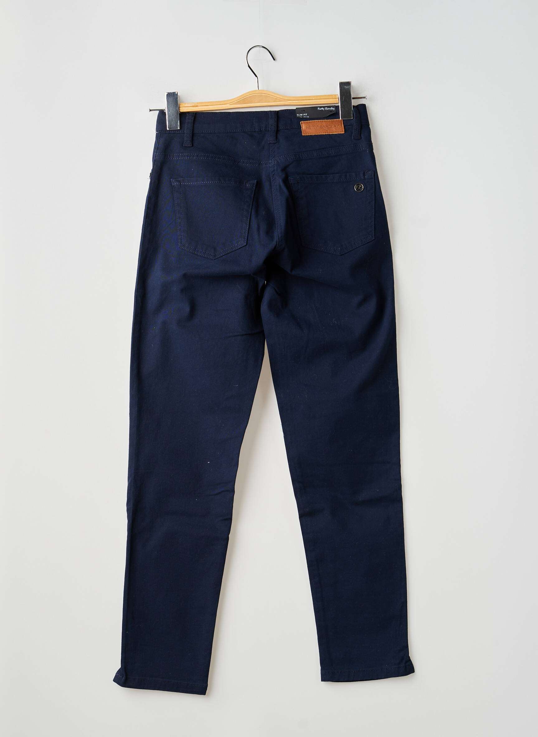 Pantalon slim stretch taille normale bleu BETTY BARCLAY femme