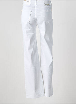 Jeans bootcut taille haute taille haute blanc ANNA MONTANA femme