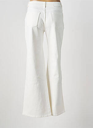 Jean coupe flare stretch taille haute blanc ESQUALO femme