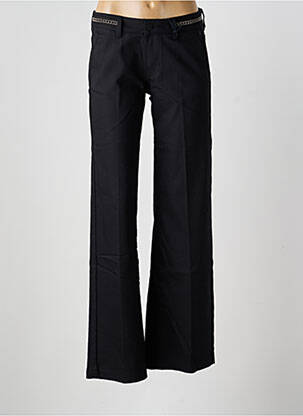 Pantalon flare taille à pinces taille haute noir FREEMAN T.PORTER femme