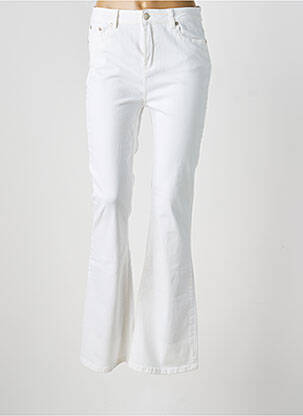 Jean coupe flare stretch blanc ESQUALO femme
