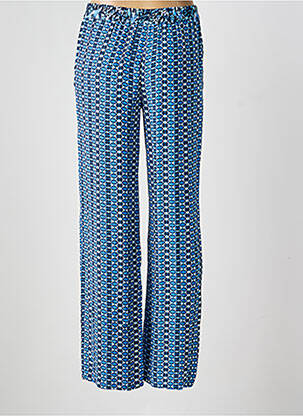 Pantalon droit tissage crêpe taille normale bleu OLSEN femme