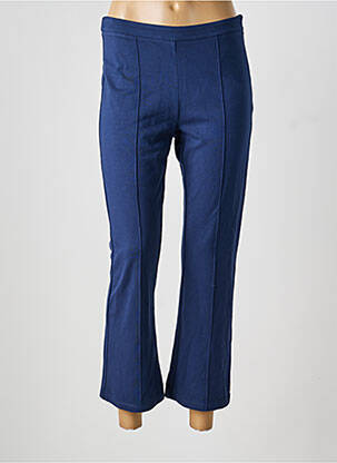 Pantalon 7/8 taille à pinces taille normale bleu LIU JO femme