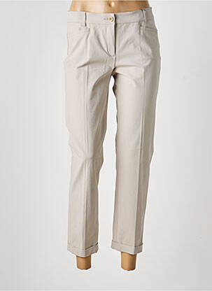 Pantalon 7/8 tissage popeline taille normale gris RAFFAELLO ROSSI femme