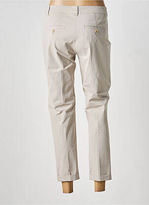 Pantalon 7/8 tissage popeline taille normale gris RAFFAELLO ROSSI femme