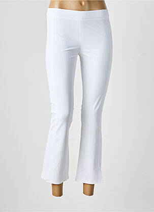Pantalon 7/8 taille élastique taille normale blanc RAFFAELLO ROSSI femme