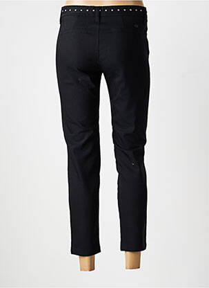 Pantalon chino tissage popeline taille normale noir FREEMAN T.PORTER femme