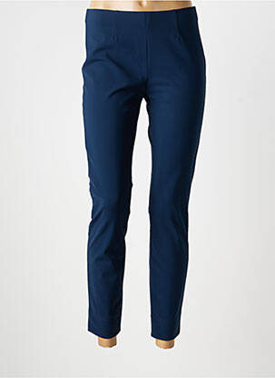 Pantalon 7/8 taille haute taille haute bleu RAFFAELLO ROSSI femme