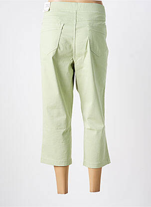 Pantacourt stretch taille normale vert ANNA MONTANA femme
