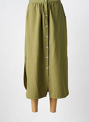 Jupe longue coupe fluide vert TANTÄ femme
