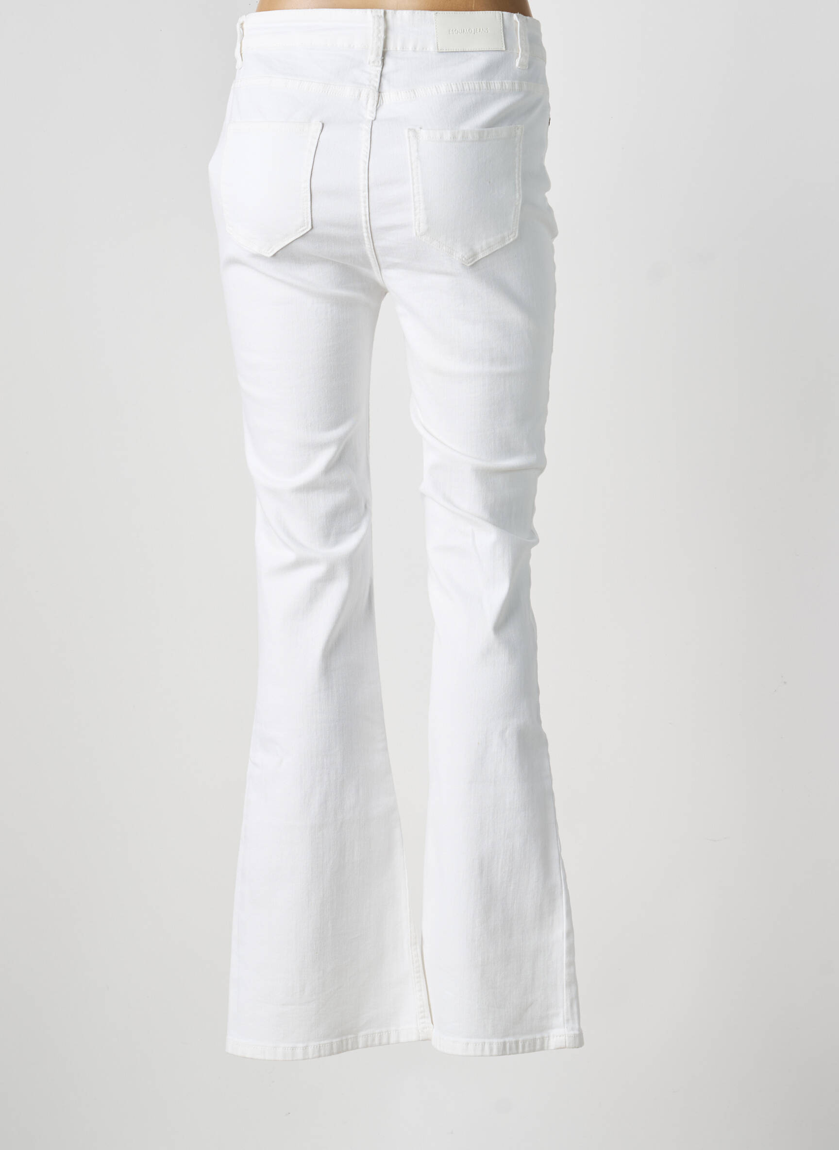 Jean coupe flare stretch blanc ESQUALO femme