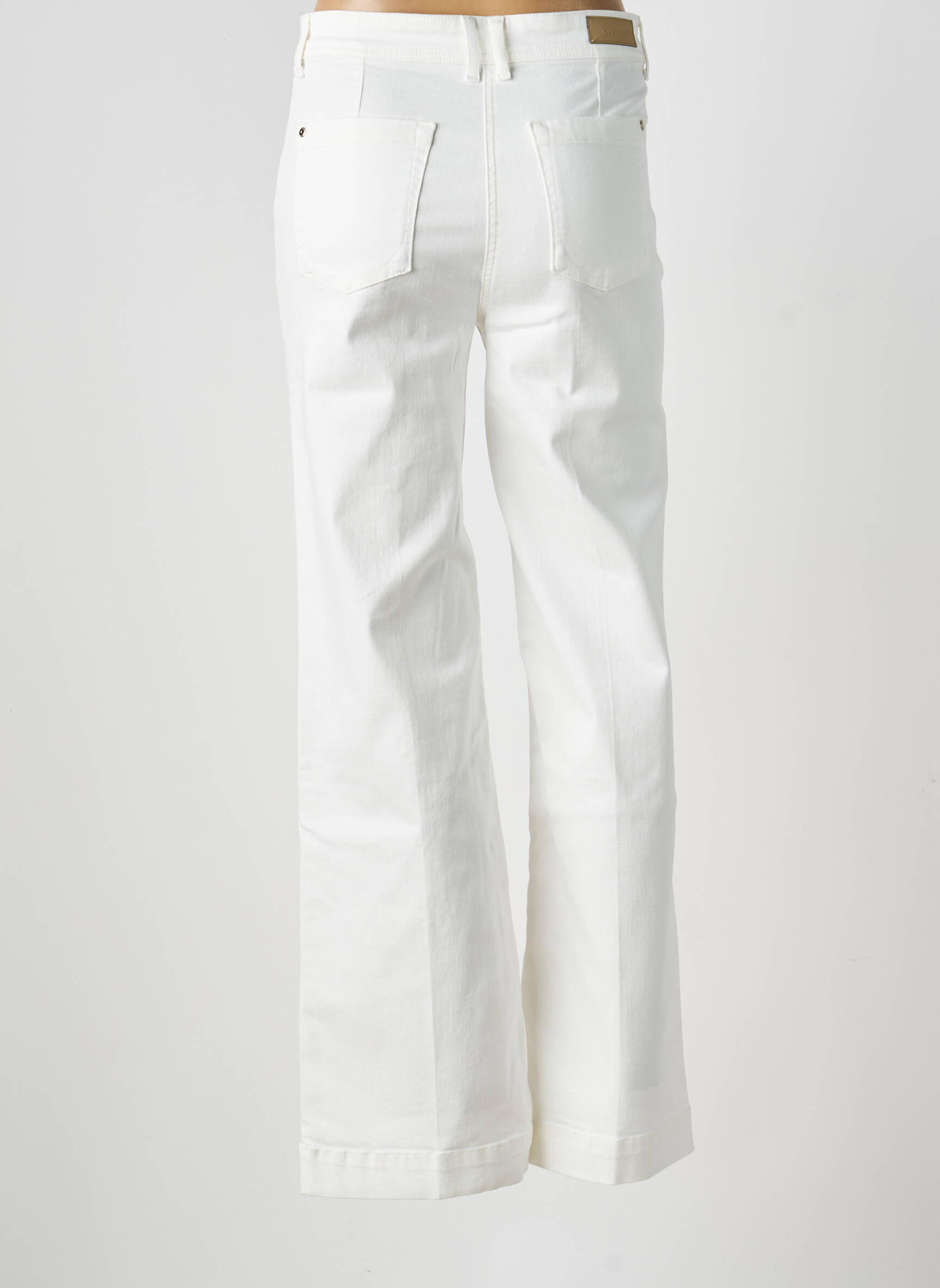Jeans bootcut taille haute taille haute beige OLSEN femme