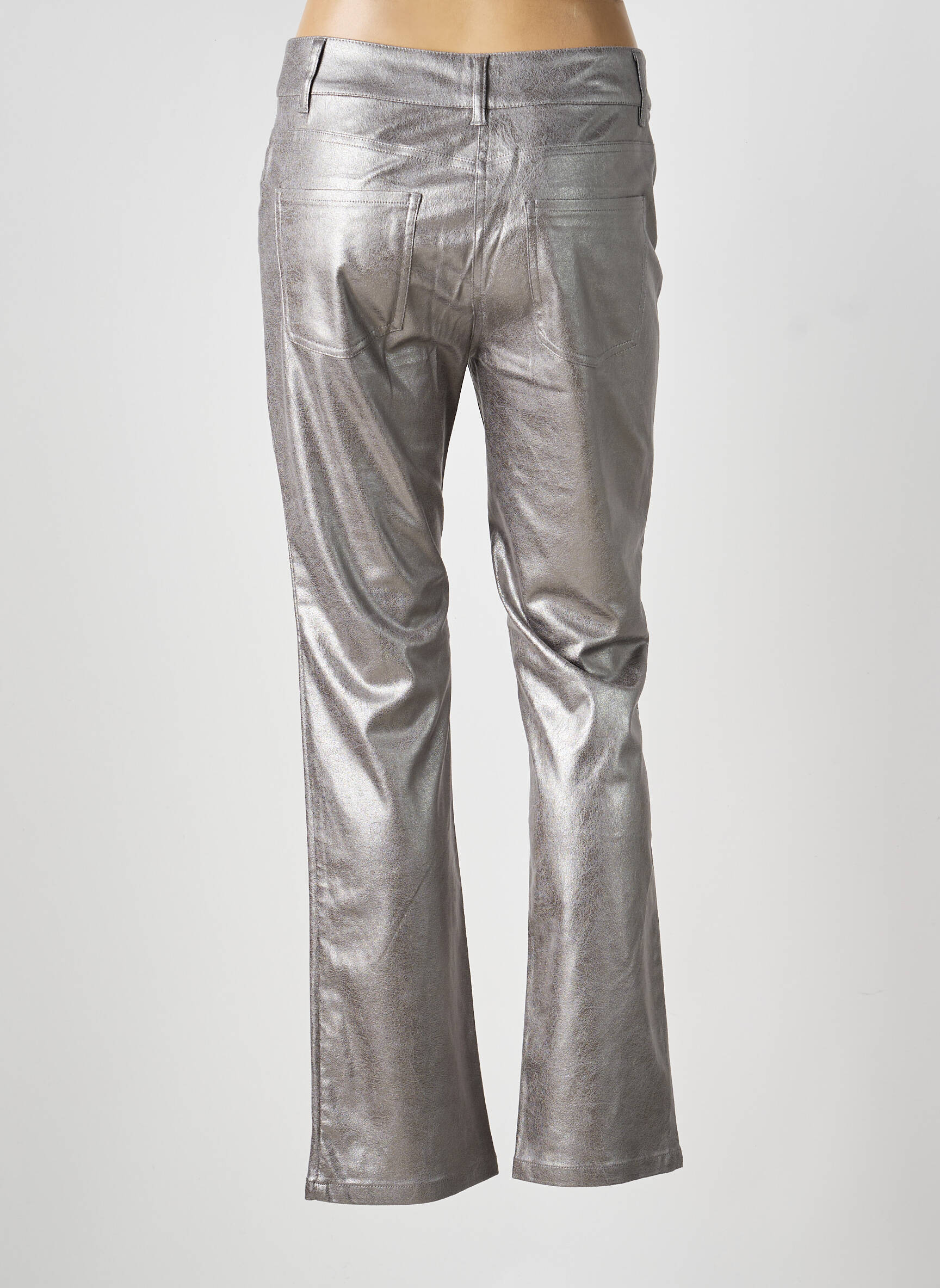 Pantalon slim taille normale taille normale argent OLSEN femme