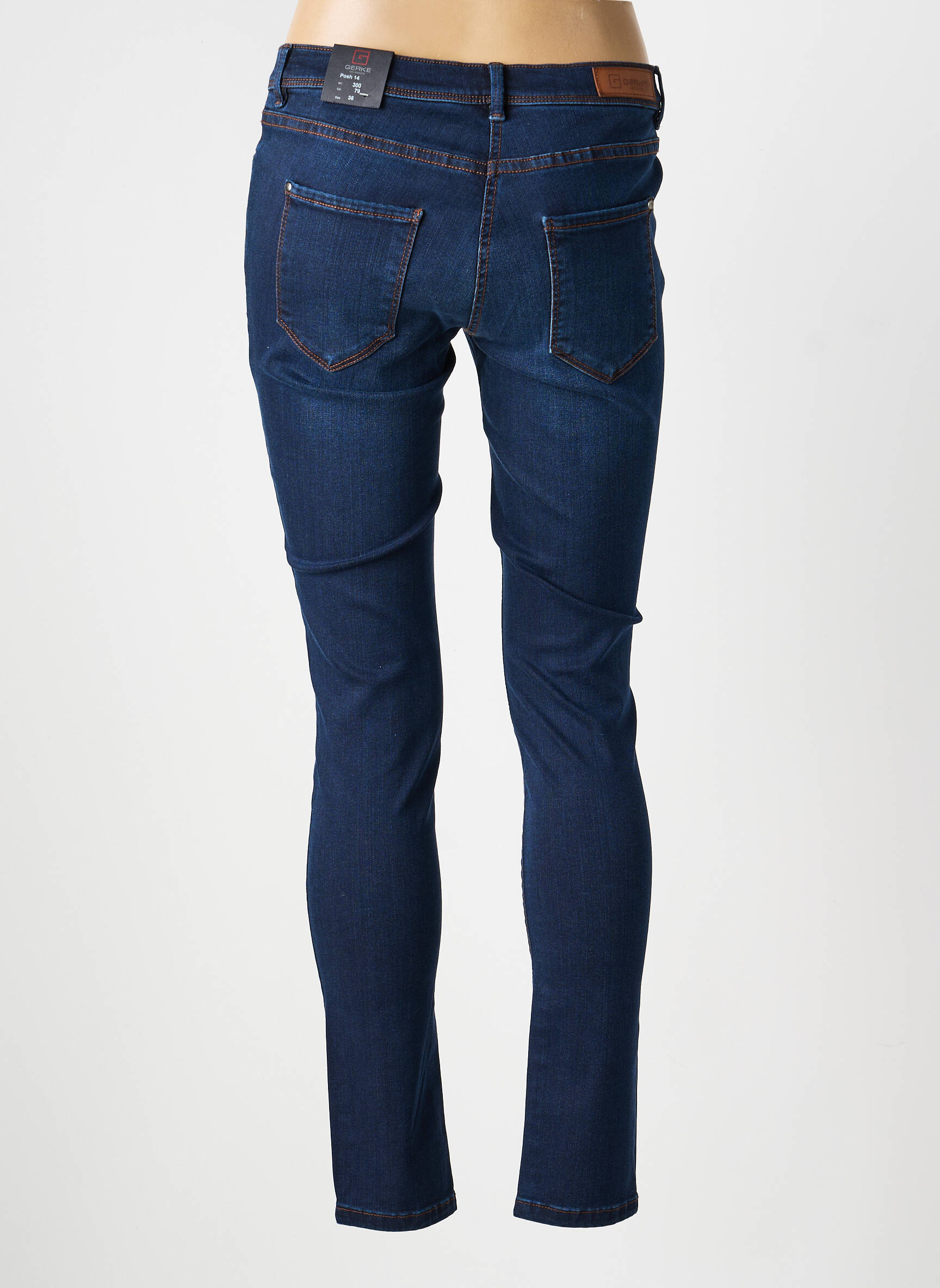 Jeans skinny taille normale taille normale bleu GERKE MY PANTS femme