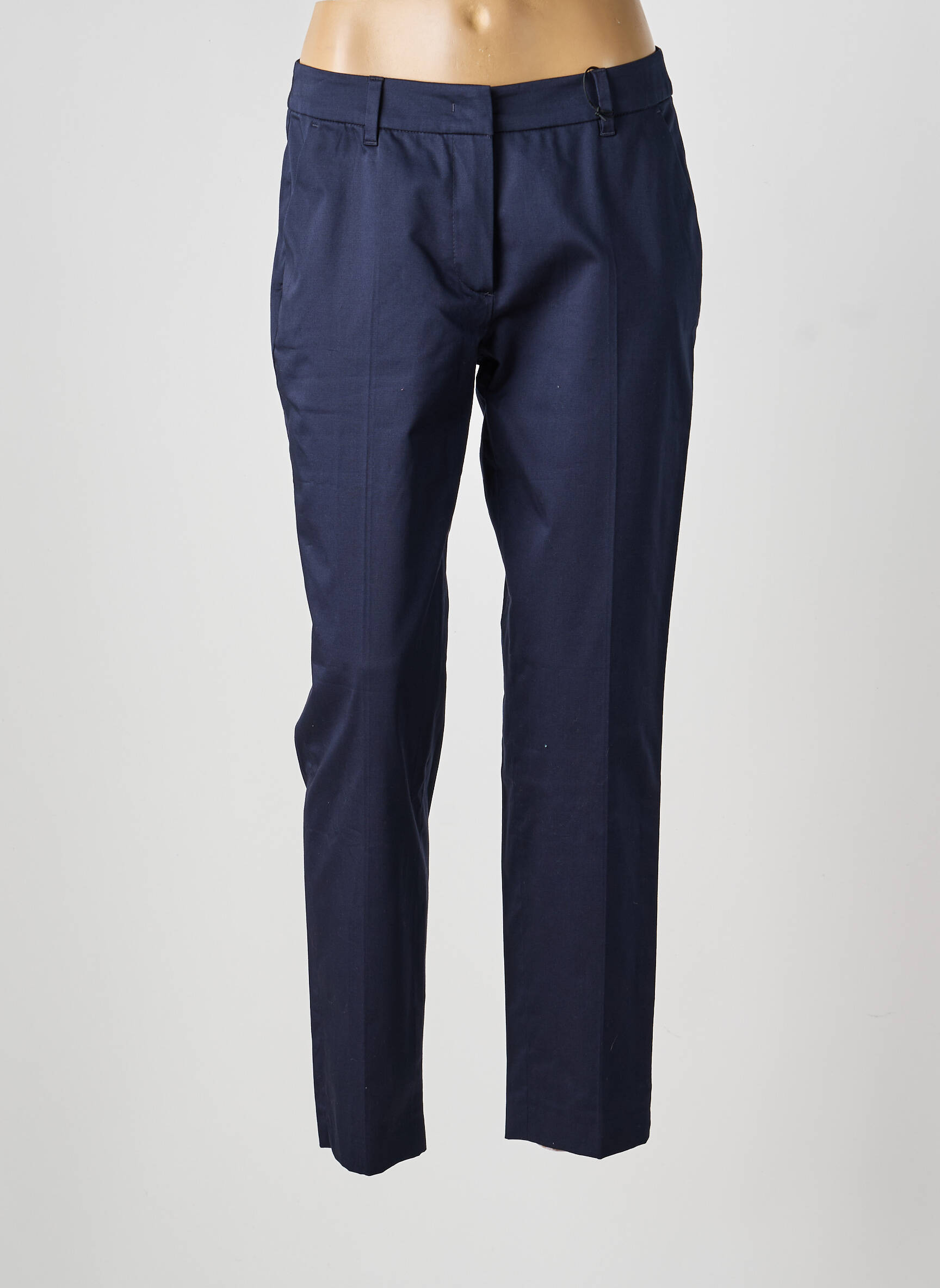 Pantalon chino tissage popeline taille normale bleu BETTY BARCLAY femme