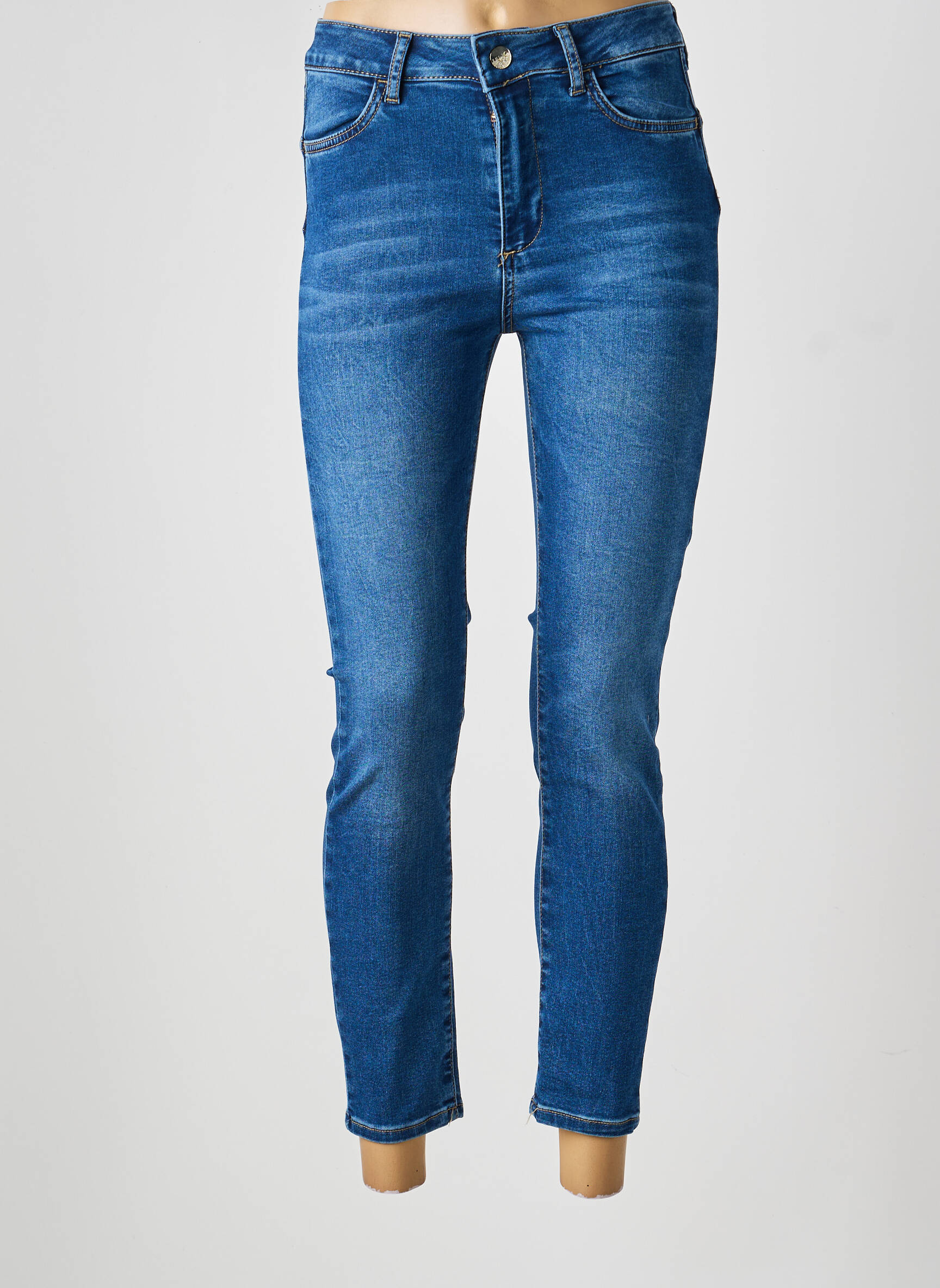 Jeans coupe slim stretch taille normale bleu LIU JO femme