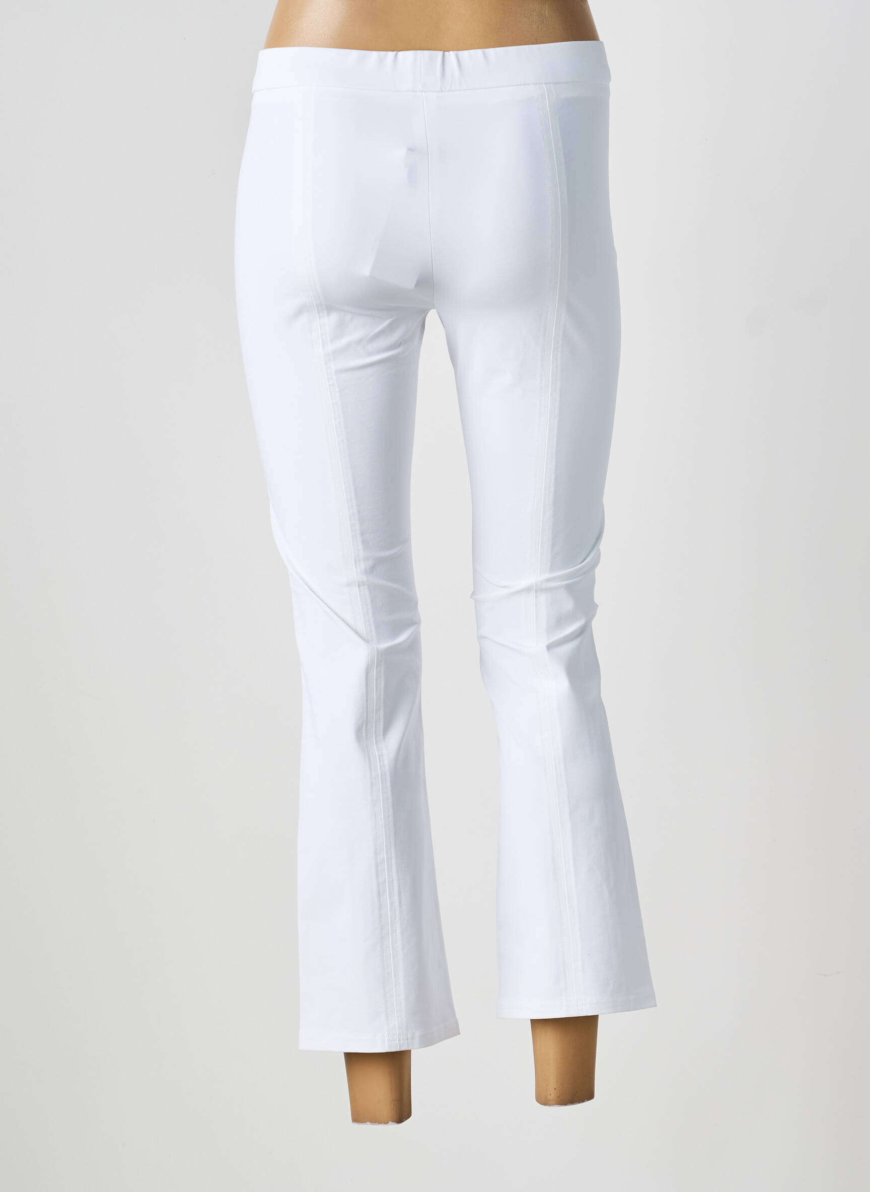 Pantalon 7/8 taille élastique taille normale blanc RAFFAELLO ROSSI femme