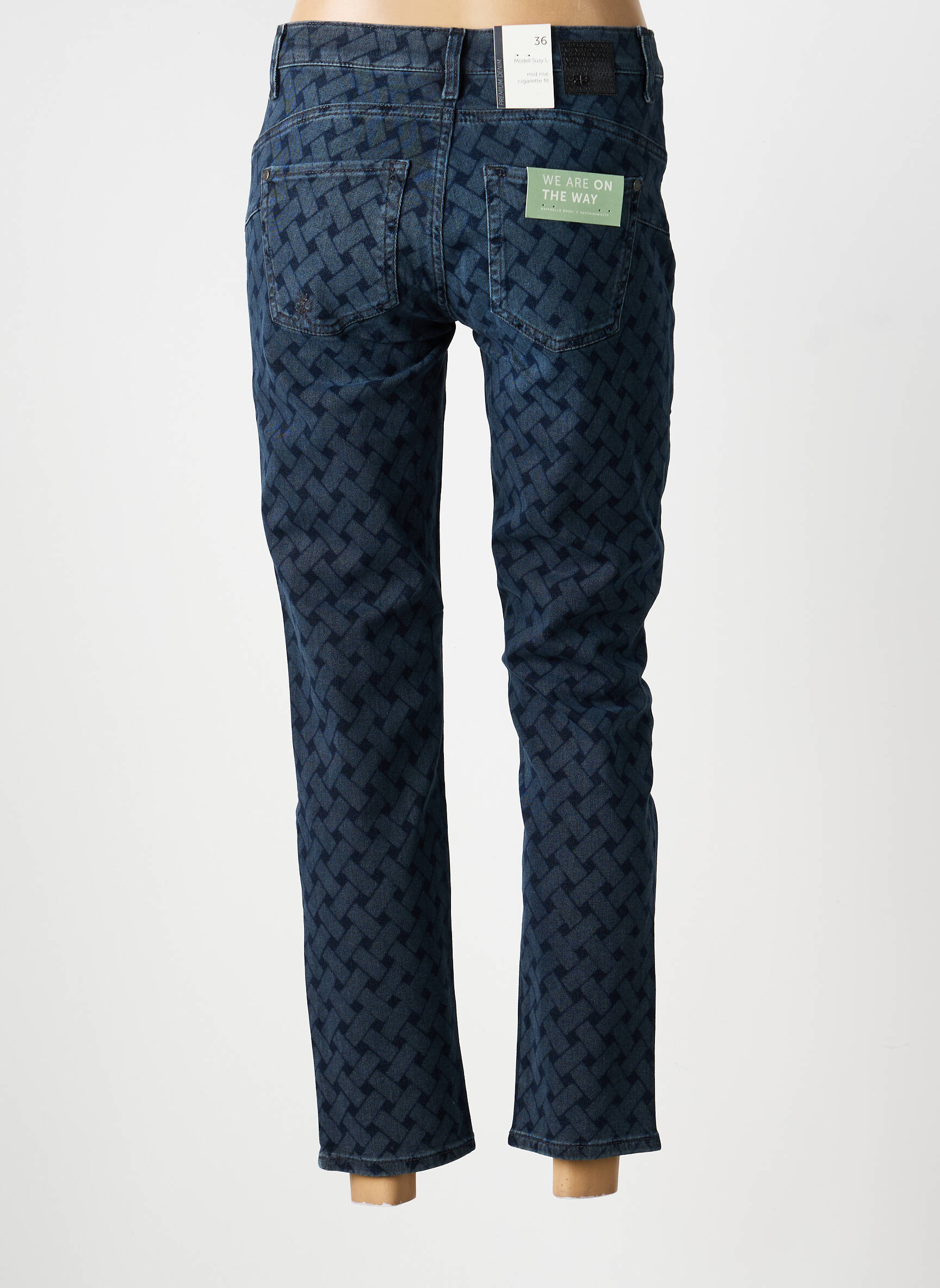 Jeans coupe slim taille normale taille normale bleu RAFFAELLO ROSSI femme