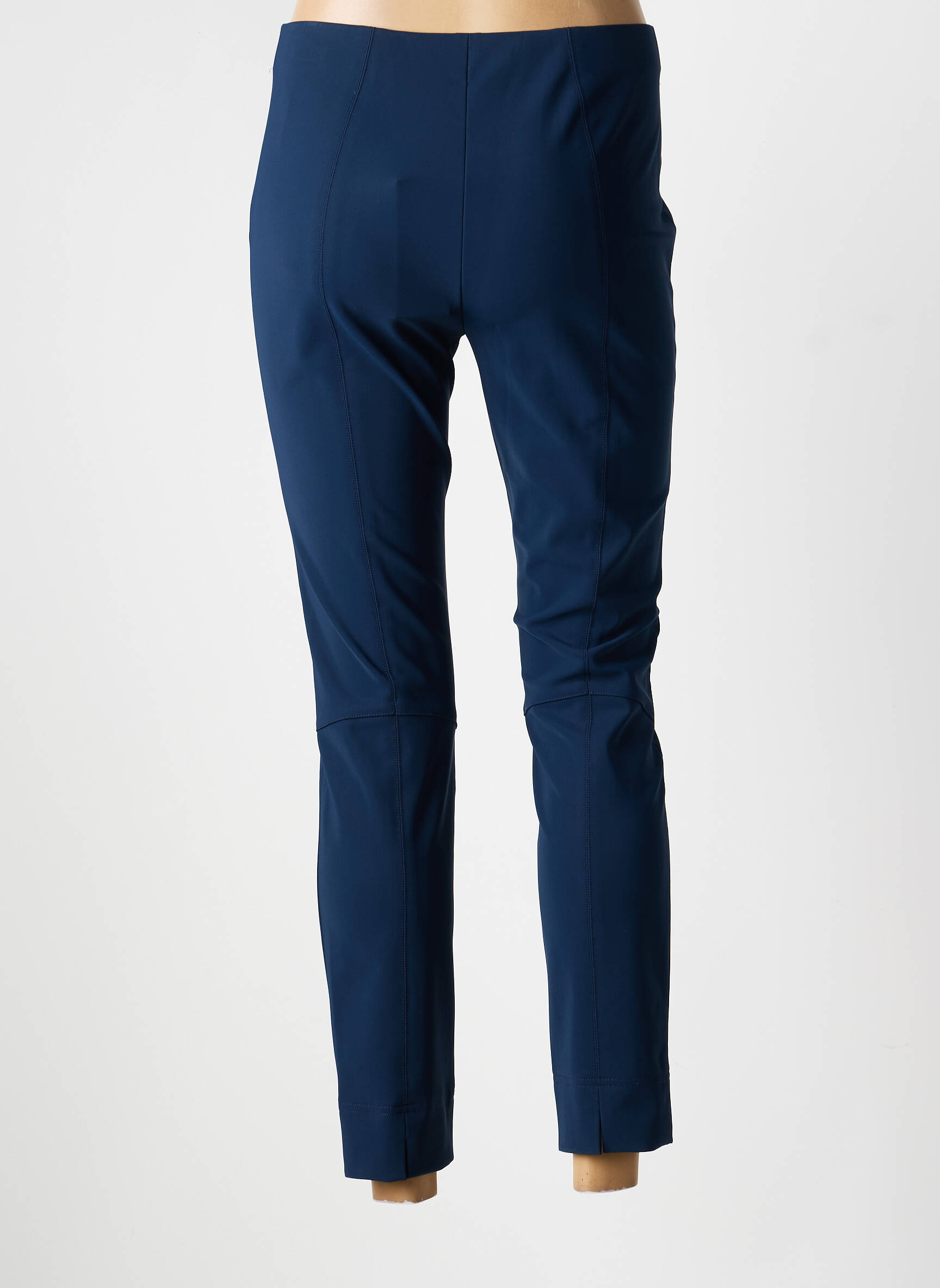 Pantalon 7/8 taille haute taille haute bleu RAFFAELLO ROSSI femme