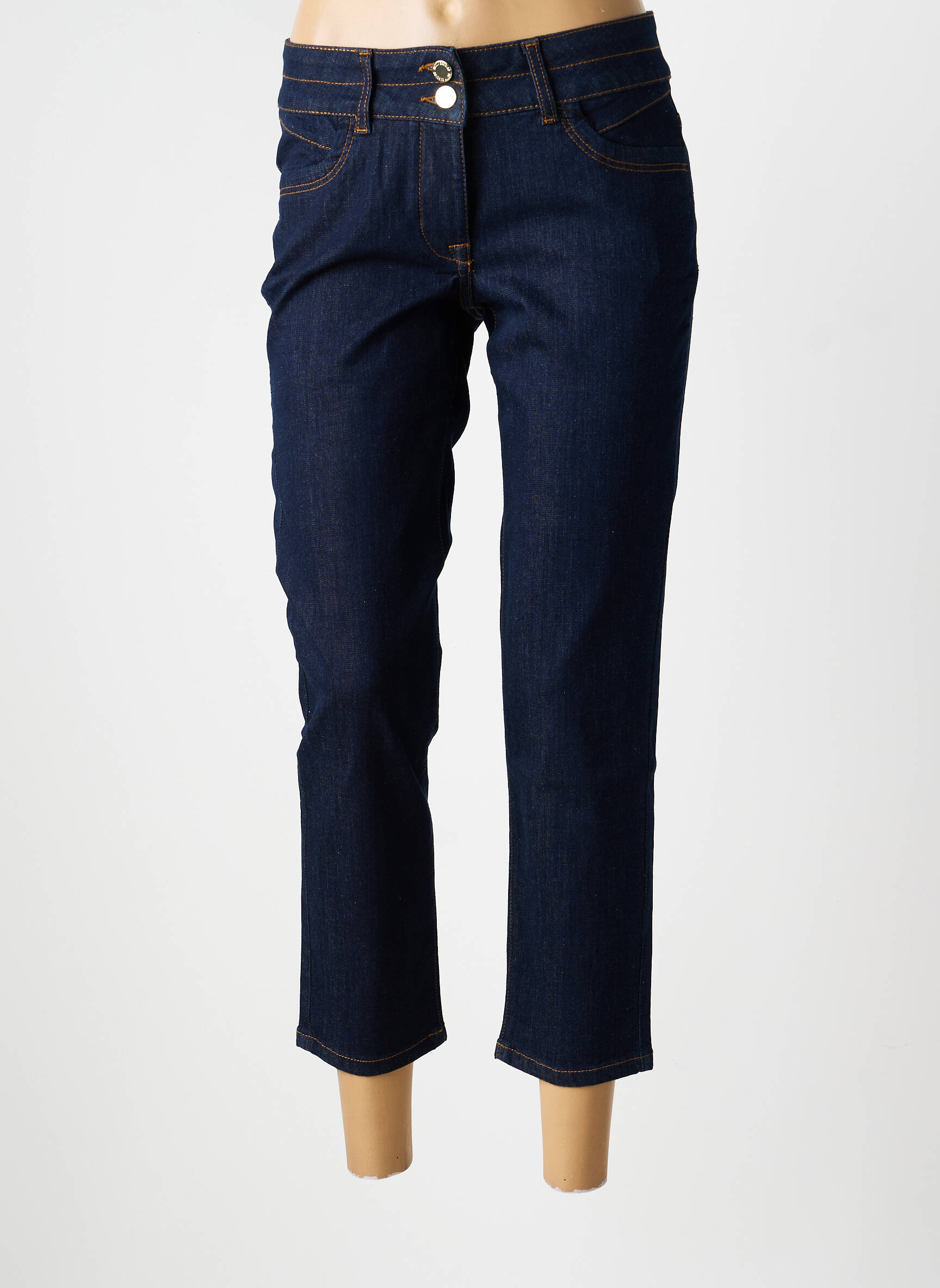 Jeans coupe slim tissage brut taille normale bleu BETTY BARCLAY femme