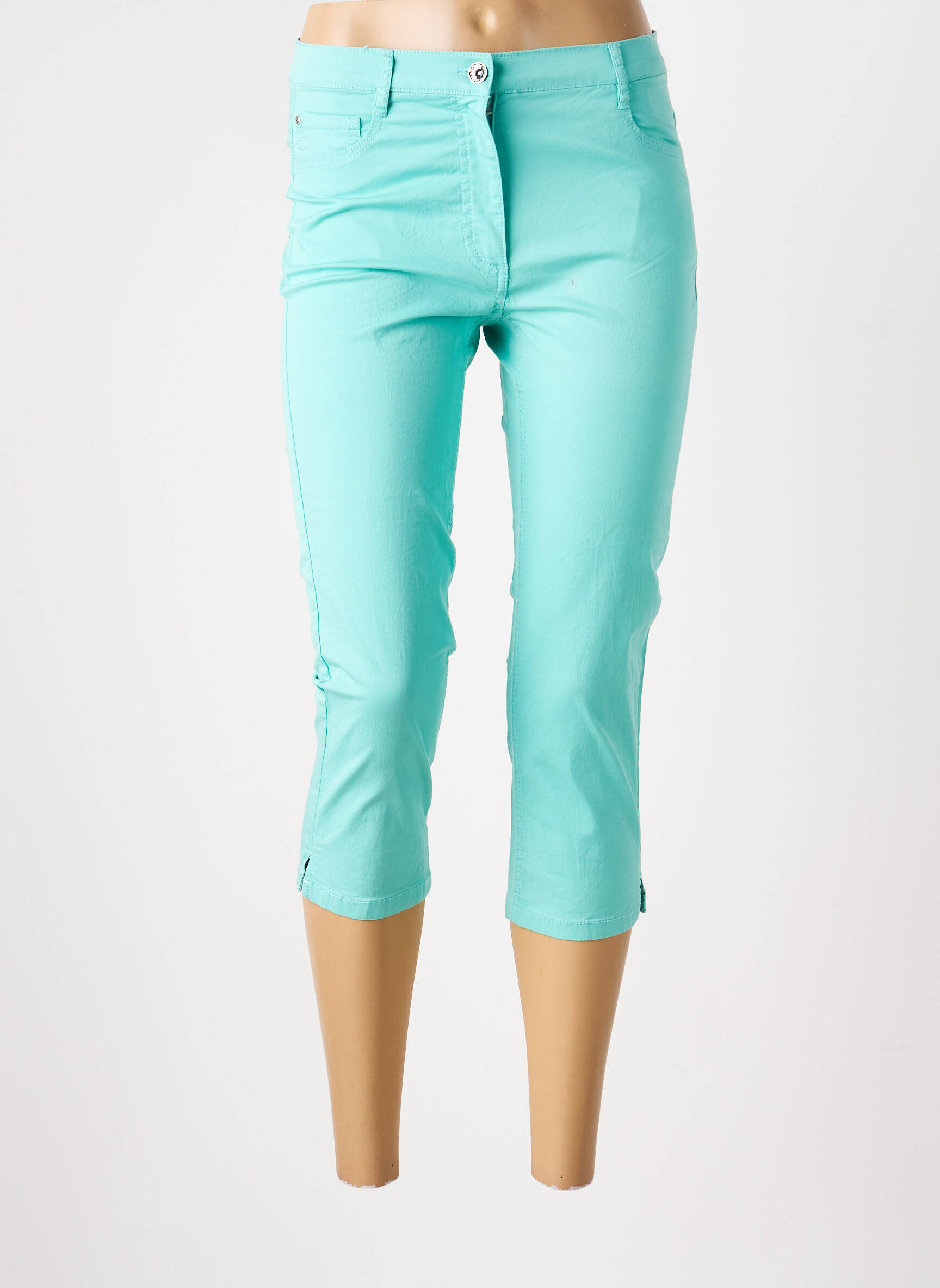 Corsaire tissage popeline taille normale bleu BETTY BARCLAY femme