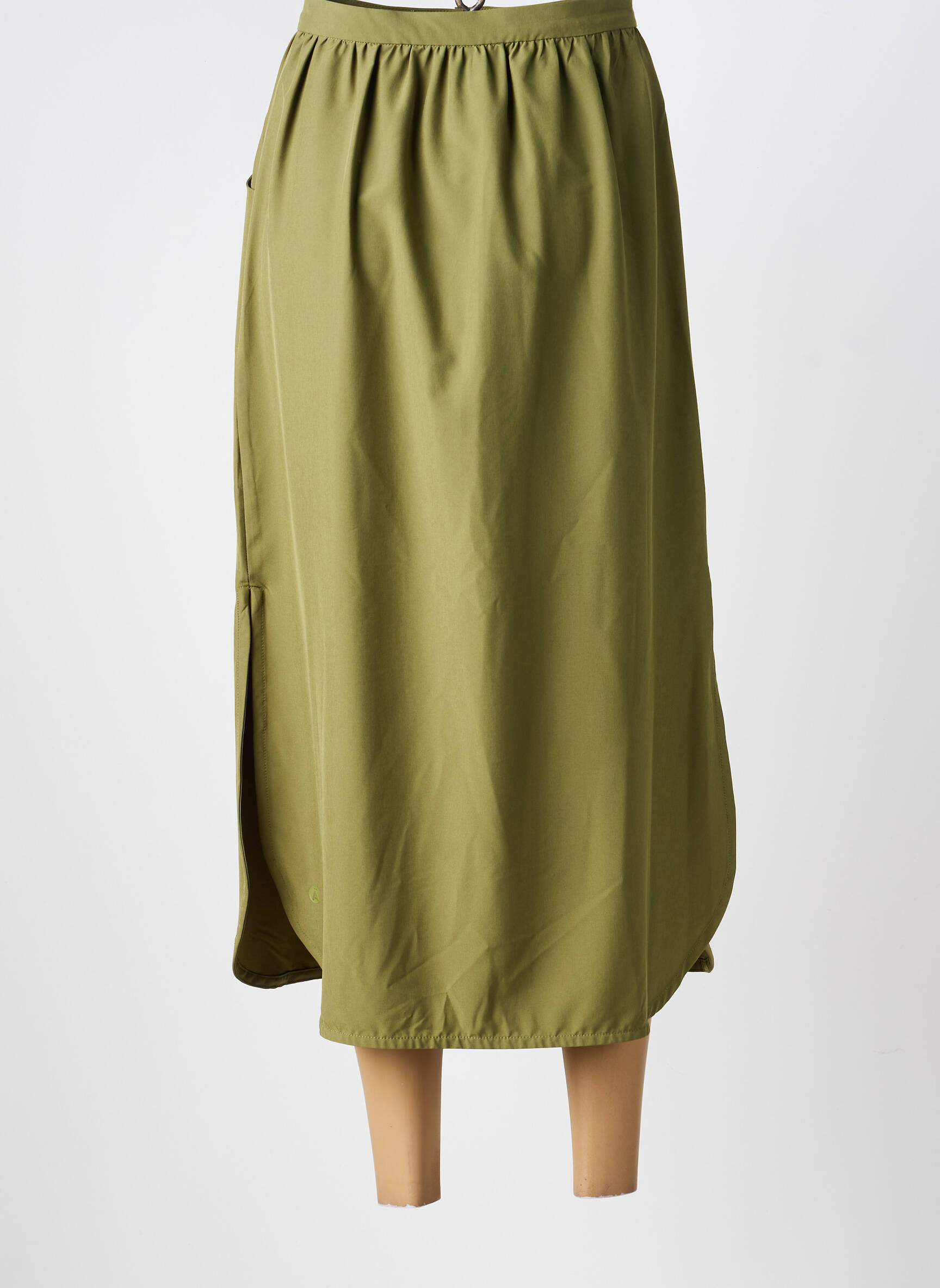 Jupe longue coupe fluide vert TANTÄ femme