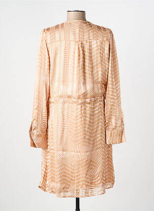Robe courte coupe fluide manches longues rose ESQUALO femme