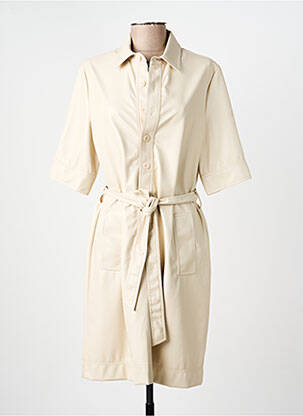 Robe courte manches courtes manches courtes beige ESQUALO femme