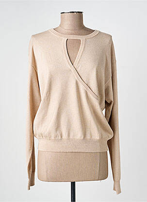 Pull stretch manches longues beige ESQUALO femme