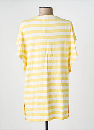 T-shirt col v manches courtes jaune LIU JO femme