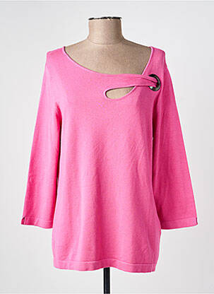 Pull tunique stretch manches 3/4 rose BETTY BARCLAY femme