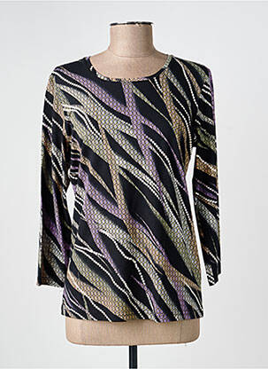 T-shirt manches 3/4 manches 3/4 noir HAJO femme