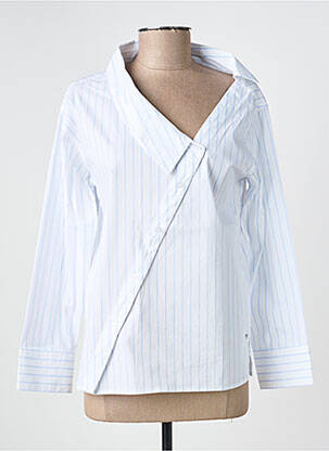 Chemisier coupe droite manches 3/4 blanc FREEMAN T.PORTER femme