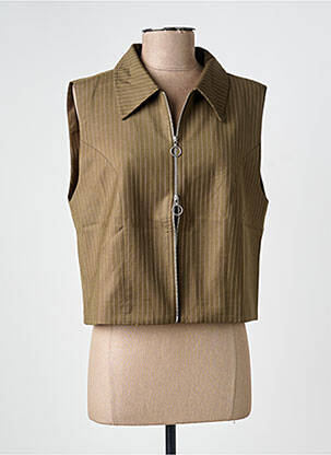 Gilet sans manche doublure vert FREEMAN T.PORTER femme