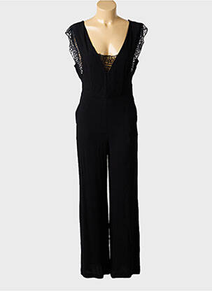 Combi-pantalon tissage crêpe manches courtes noir ARTLOVE femme