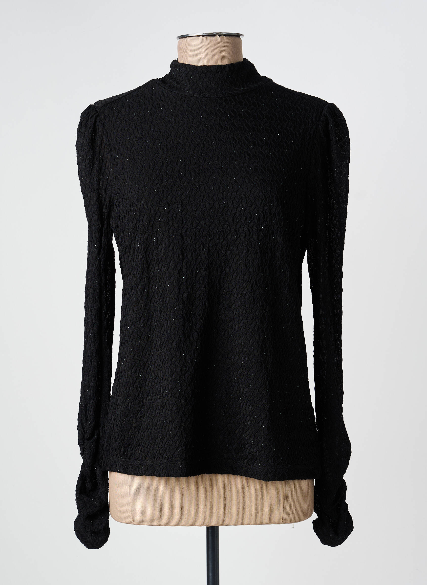 Top stretch manches longues noir ESQUALO femme