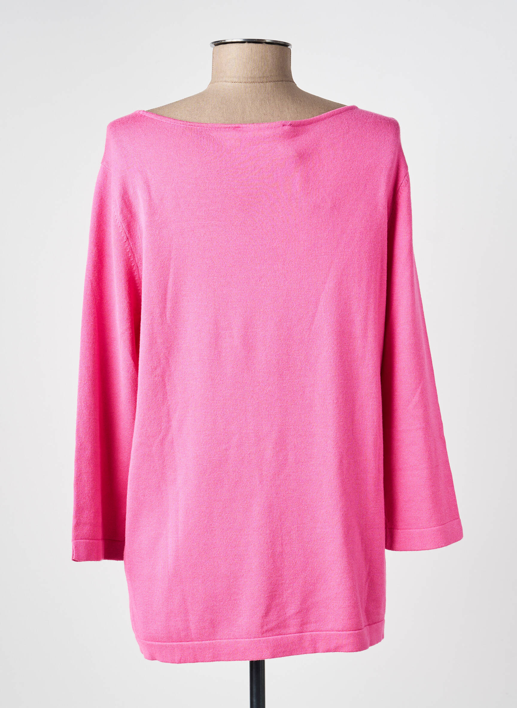 Pull tunique stretch manches 3/4 rose BETTY BARCLAY femme