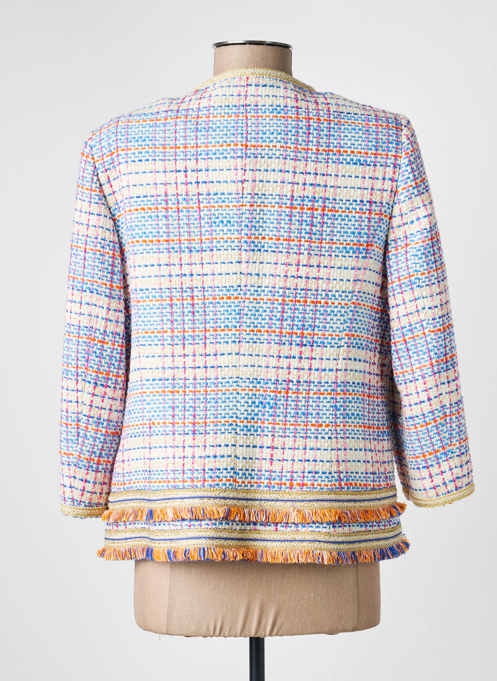 Veste chic poches bleu BARILOCHE femme