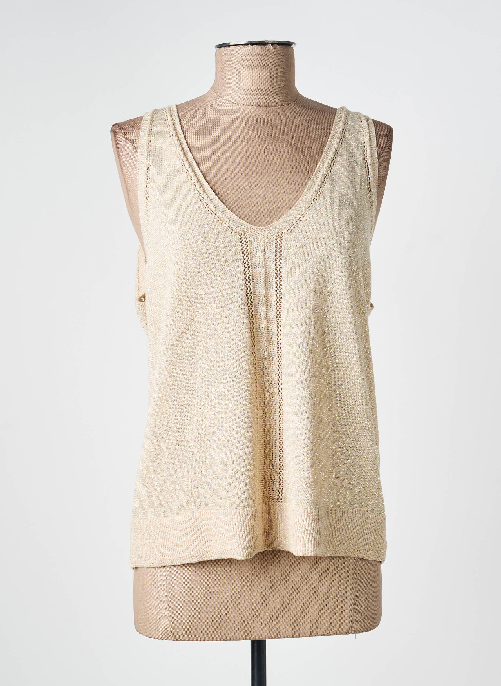 Top stretch sans manche or FREEMAN T.PORTER femme